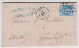 REIMS, 1868, GC 3103 Sur Napoléon N°29 ( SN24/86/2.3) - 1849-1876: Période Classique