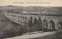 ZY 128 -(89) PONT SUR YONNE - AQUEDUC DE LA VANNE - ROUTE DE CHEROY - 2 SCANS - Pont Sur Yonne