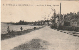 ZY 130-(91) COUDRAY MONTCEAUX - LE CHEMIN DE HALAGE - LA SEINE - ANIMATION - 2 SCANS - Otros & Sin Clasificación