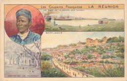 CPA Les Colonies Françaises-La Réunion-Pub Chocolats Et Thé De La Compagnie Coloniale      L2884 - Autres & Non Classés