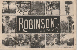 ZY 131-(92) ROBINSON - CARTE MULTIVUES  - 2 SCANS - Le Plessis Robinson