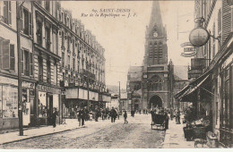 ZY 132-(93) SAINT DENIS - RUE DE LA REPUBLIQUE - ANIMATION - COMMERCES - 2 SCANS - Saint Denis