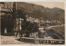 ZY 135- MONTE CARLO - LA GARE - VUE PRISE DES TERRASSES DE MONTE CARLO - 2 SCANS - Sonstige & Ohne Zuordnung