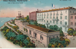 ZY 135- MONTE CARLO - HOTEL NATIONAL , PRES LA GARE ET DU CASINO - 2 SCANS - Hoteles