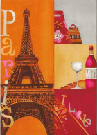 CPM PARIS Tour Eiffel Et Sacs, Vin... - Contemporanea (a Partire Dal 1950)