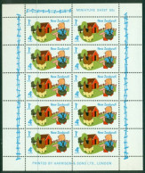 NEW ZEALAND 1975 Mi 662 Mini Sheet** Health – Children With Chickens [B889] - Farm