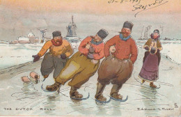 ZY 138-  THE DUTCH ROLL - GROUPE DE PATINEURS  NEERLANDAIS - ILLUSTRATEUR EDMUND G. FULLER - Autres & Non Classés