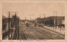 ZY 139-(13) MIRAMAS - PERSPECTIVE DE LA GARE - LOCOMOTIVE , VOIES FERREES - 2 SCANS - Andere & Zonder Classificatie