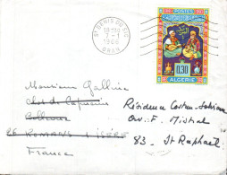 ALGERIE SEUL SUR LETTRE POUR LA FRANCE 1966 - Argelia (1962-...)