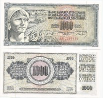 Yugoslavia 1000 Dinara 1974. UNC P-86 - Yugoslavia