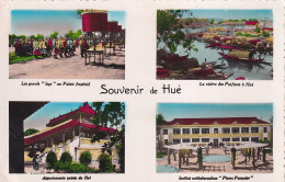 ZY 145- SOUVENIR DE HUE - MULTIVUES : INSTITUT ANTI TUBERCULEUX , GRANDS LAYS AU PALAIS IMPERIAL , RIVIERE DES PARFUMS , - Vietnam