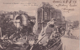 ZY 146- MESSINA , SICILIA - LA CATASTROFE DI MESSINA - CHIESA S. GIOVANNI DI MALTA ACCANTO ALLA VILLA MAZZINI - Messina