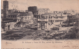 ZY 147- ROMA , ITALIA - IL COLOSSEO E L'ARCO DI TITO VEDUTO DEL PALATINO - Autres Monuments, édifices