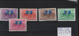 Kongo Kinshasa Michel Cat.No. Mnh/**  44/48 - Ungebraucht