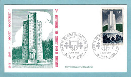 FDC France 1969 - Les Combats Du Mont Mouchet - YT 1604 - 15 Saint Flour - 1960-1969