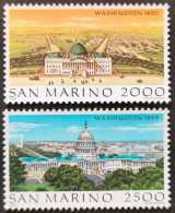 SAINT MARIN / YT 1224 - 1225 / MONUMENT - ARCHITECTURE - WASHINGTON - CAPITOLE / NEUFS ** / MNH - Ongebruikt