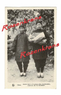 Old Postcard China Chine Missions De Scheut Missie Van Old Missionary Card Mission Native Woman With Child En Costume - China