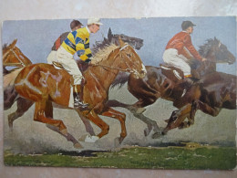 CPA Chevaux Courses Hippiques Cavaliers II - Caballos