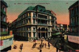 CPA AK ORAN La Banque De L'Algerie Et Le Boulevard Seguin ALGERIA (1388911) - Oran