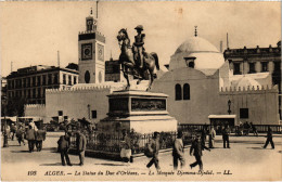 CPA AK ALGER Statue Du Duc D'Orleans - Mosquee Djama-Djedid ALGERIA (1388850) - Algiers