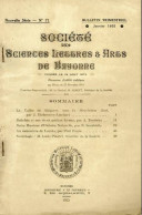 SOC.SCIENCES, LETTRES & ARTS BAYONNE N°71- Janvier 1955 -VALLEE DE BAIGORRY..Etc....( Sommaire Scanné) - Pays Basque