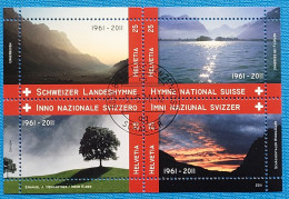 2011 Zu 1394 / Mi Bl. 47 / YT 2130-33 Hymne Nytional Obl. - Used Stamps