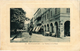 CPA AK MOSTAGANEM Le Theatre Et La Place ALGERIA (1388532) - Mostaganem
