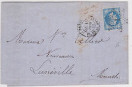 PARIS, 1869, étoile 1 Sur Napoléon N°29 ( SN24/86/8.3) - 1849-1876: Classic Period