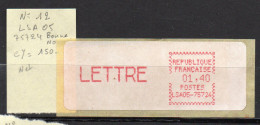 (L68) LSA 05 Paris Bonne Nouvelle (75724)   N° 12 (voir Détails) - 1981-84 LS & LSA Prototipos