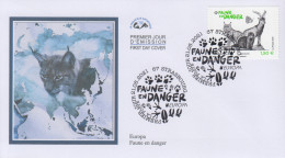 Enveloppe    FDC  1er   Jour    FRANCE    Faune  En  Danger    EUROPA    STRASBOURG   2021 - 2020-…