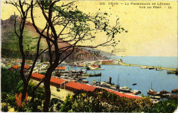 CPA AK ORAN La Promenade De Letang - Vue Du Port ALGERIA (1388949) - Oran