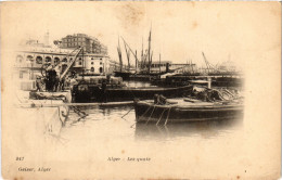 CPA AK ALGER Les Quais ALGERIA (1389545) - Alger