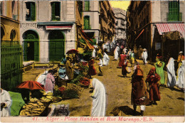 CPA AK ALGER Place Randon Et Rue Marengo ALGERIA (1389533) - Algeri