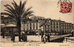 CPA AK PHILIPPEVILLE La Place De La Marine ALGERIA (1389501) - Skikda (Philippeville)