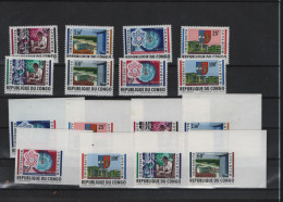 Kongo Kinshasa Michel Cat.No. Mnh/**  155/162 A/B + Sheet 3 - Unused Stamps