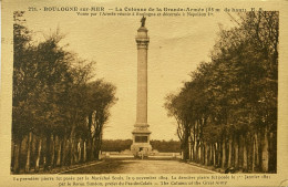 CPA BOULOGNE-sur-MER (Pas De Calais). La Colonne De La Grande-Armée (n°221) - Boulogne Sur Mer