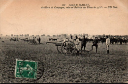 N°1592 W -cpa Camp De Mailly -artillerie De Campagne- - Matériel