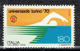 Universiades à Turin : Natation - 1961-70: Mint/hinged