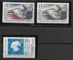 TAAF FSAT. Yt N° 89, 90 & 91 & Yt N° 92, 93, 94, 95, 96 Helicoptere - Unused Stamps