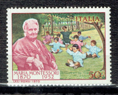 Centenaire De La Naissance De Maria Montessori, Pédagogue - 1961-70: Nieuw/plakker