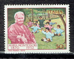 Centenaire De La Naissance De Maria Montessori, Pédagogue - 1961-70: Mint/hinged