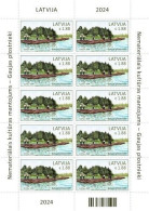 (!) Latvia Lettland Lettonie 2024  Cultural Heritage Rafters Of River Gauja  - MINI SHEET MNH - Lettonia