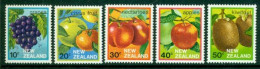 NEW ZEALAND 1983 Mi 884-88** Fruits [B939] - Frutta