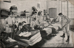 N°1596 W -cpa à La Caserne -la Chambrée- - Barracks
