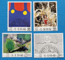 2011 Zu 1406-09 / Mi 2210-13 / YT 2145-48 Art Obl. - Used Stamps