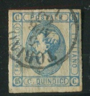 REGNO 1863 15 C.USATO - Oblitérés