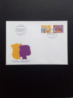 SCHWEIZ MI-NR. 1463-1464 FDC MENSCH UND BERUF 1992 KOCH APOTHEKERIN - FDC