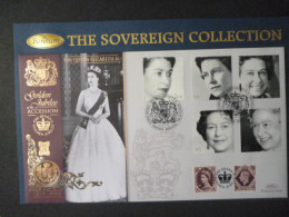 GREAT BRITAIN 2002 GOLD SOVEREIGN WITH QEII GOLDEN JUBILEE ACCESSION FDC  - Sin Clasificación