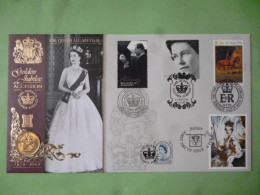 GREAT BRITAIN GOLDEN JUBILEE ACCESSION  With 1957 SOVEREIGN COIN & DIFFERENT STAMPS  - Ohne Zuordnung