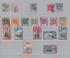 CEYLAN 1 Lot De 19 Timbres Oblitérés  (C10) - Ceylan (...-1947)